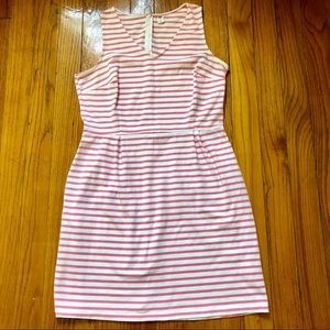 Old Navy pink and white striped dress sz XL